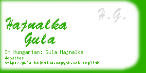 hajnalka gula business card